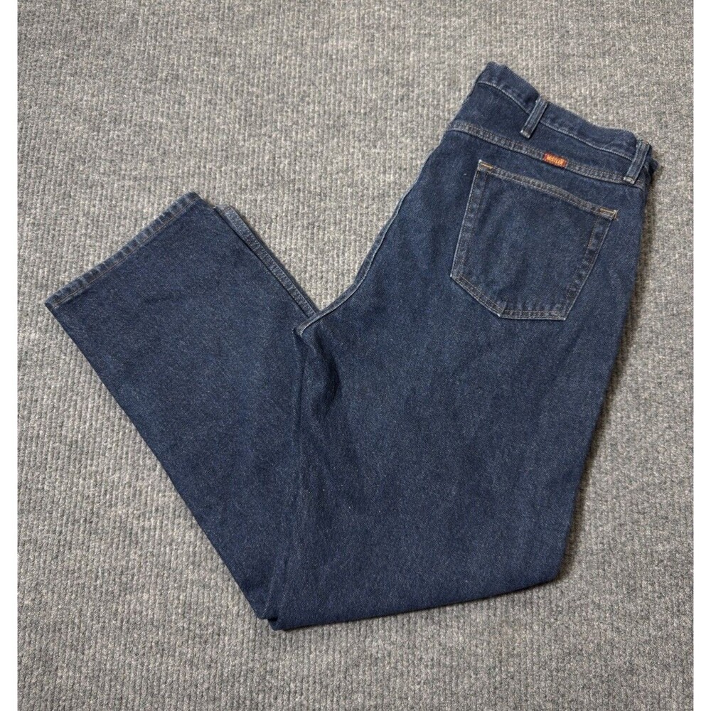 Rustler Men's Jeans Size 40x31 Dark Wash Blue Denim Straight Leg 87620SR
